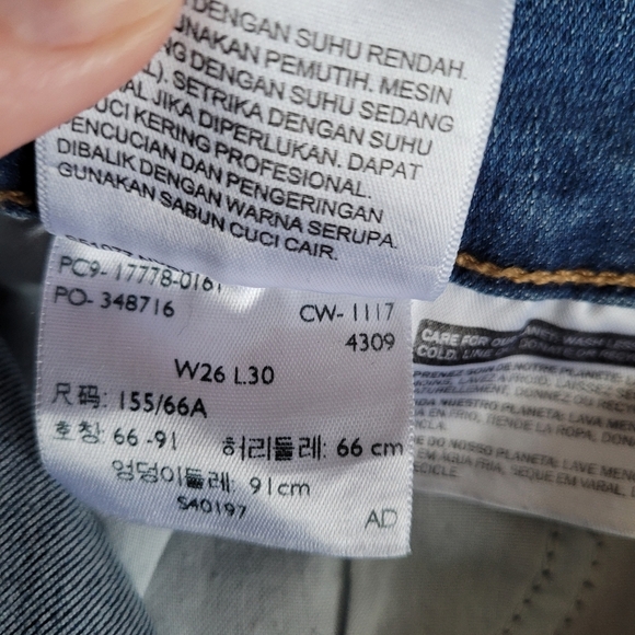 Levi's 710 Super Skinny jeans size 26​ - Picture 10 of 12